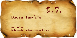 Ducza Tamás névjegykártya